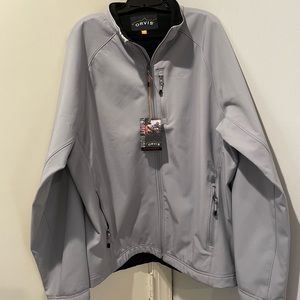 New Orvis Trout Bum Gray Windbreaker.